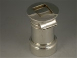 Victorian Novelty Silver Pillar Box Stamp Dispenser