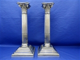 Pair of Stunning Antique Sterling Silver Candlesticks