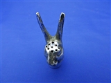 Antique English Sterling Silver Hare Pepper