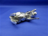 Antique English Sterling Silver Hare Pepper