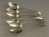 Set 6 George III Old English Pattern Teaspoons