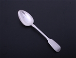 A Victorian fiddle pattern sterling silver table spoon