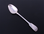 A Victorian fiddle pattern sterling silver basting spoon