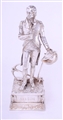 NELSON: A fine and rare Edwardian silver model of Admiral Lord Nelson