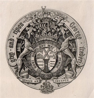 A 19th Century bookplate for Earl de Grey and Ripon