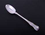 A Victorian King's pattern sterling silver basting spoon