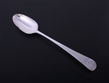 A George II Old English pattern sterling silver basting spoon