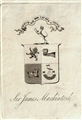 A 19th century armorial bookplate for Sir James Mackintosh