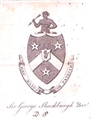 An 18th century armorial bookplate for Shuckburgh