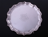 A Victorian sterling silver small salver