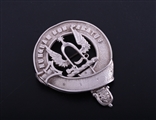 A Victorian silver clan badge