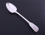 A George IV fiddle pattern sterling silver basting spoon