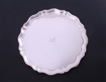 An Edwardian sterling silver salver