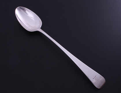 A George III Old English pattern sterling silver basting spoon