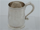 George II silver mug London 1730 John Gamon