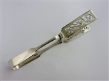 Fiddle Pattern serving Tongs, 1856