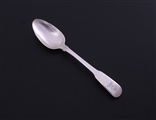 NELSON: Rare George III fiddle pattern sterling silver tea spoon