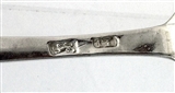 Antique George III hallmarked Sterling Silver Bright Cut Teaspoon c. 1780