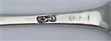 Antique George III Sterling Silver Old English Feather Edge Teaspoon with Shell Bowl c.1780
