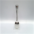 Antique George III Sterling Silver Old English Feather Edge Teaspoon with Shell Bowl c.1780