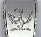Antique George III Sterling Silver Old English Feather Edge Teaspoon with Shell Bowl c.1780