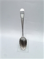 Antique George III Sterling Silver Old English Feather Edge Teaspoon with Shell Bowl c.1780