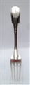 Antique Sterling Silver George IV Fiddle and Thread Table Fork 1824