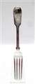 Antique hallmarked Sterling Silver Victorian Silver Fiddle Pattern Dessert Fork 1851