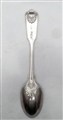 Antique Sterling Silver Victorian Fiddle Thread and Shell Tea Spoon 1894