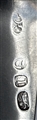 Antique Sterling Silver George III Bright Cut Old English Pattern Tea Spoon 1792