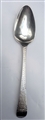 Antique hallmarked Sterling Silver George III Bright Cut Old English Pattern Tea Spoon 1792