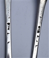 A Pair of Antique hallmarked Sterling Silver George III Old English Pattern Table Spoons c.1780