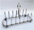 Antique Silverplated Modernist Toast Rack Circa 1900