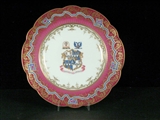 Ridgway Pot with Armorial Porcelain BROWN - WESTHEAD crest