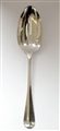 Antique hallmarked Sterling Silver Victorian Hanoverian Rat Tail Pattern Table Spoon 1899