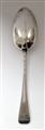 Antique hallmarked Sterling Silver Victorian Hanoverian Rat Tail Pattern Table Spoon 1899