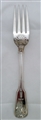 Antique hallmarked Irish Sterling Silver George IV Shell Fiddle and Thread Pattern Table Fork 1823