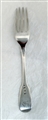 Antique York Silver hallmarked Victorian Sterling Provincial Silver Fiddle Pattern Dessert Fork 1849