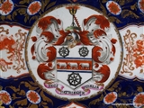 Chamberlains Worcester Plate Armorial Porcelain SCOTT Great Barr Hall Staffs Family Coat Arms Crest