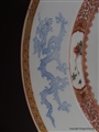 1720 Chinese Armorial Porcelain Charger LUTWYCHE with BAGNALL in Pretence Coat of Arms Crest