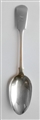 Antique Sterling Silver Hallmarked Victorian Irish style Fiddle Pattern Rat Tail Serving Spoon 1859