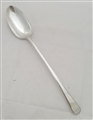 Antique Sterling Silver Hallmarked George III Feather Edged Pattern Gravy Spoon 1819