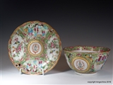 Chinese Armorial Porcelain Maritime ORMISTON Ormistone of KELSO Scotland Canton Cup & Saucer ANCHOR CREST Rose Medallion