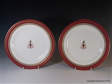 Superb Pair Royal Worcester Armorial Porcelain Plates CITY OF LONDON