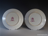 Superb Pair Royal Worcester Armorial Porcelain Plates CITY OF LONDON