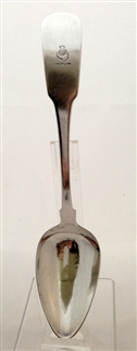 Antique George III Irish Silver Table Spoon in the Fiddle Pattern, 1809