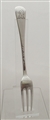 Antique George III Silver Three Tined Dessert Fork c.1767