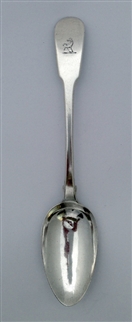 Antique hallmarked Sterling Silver George III Fiddle Pattern Table Spoon 1811