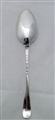 Antique hallmarked Sterling Silver Dessert Spoon Feather edged 1779