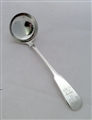 Antique Scottish hallmarked Sterling Silver Fiddle Pattern Toddy Ladle 1829